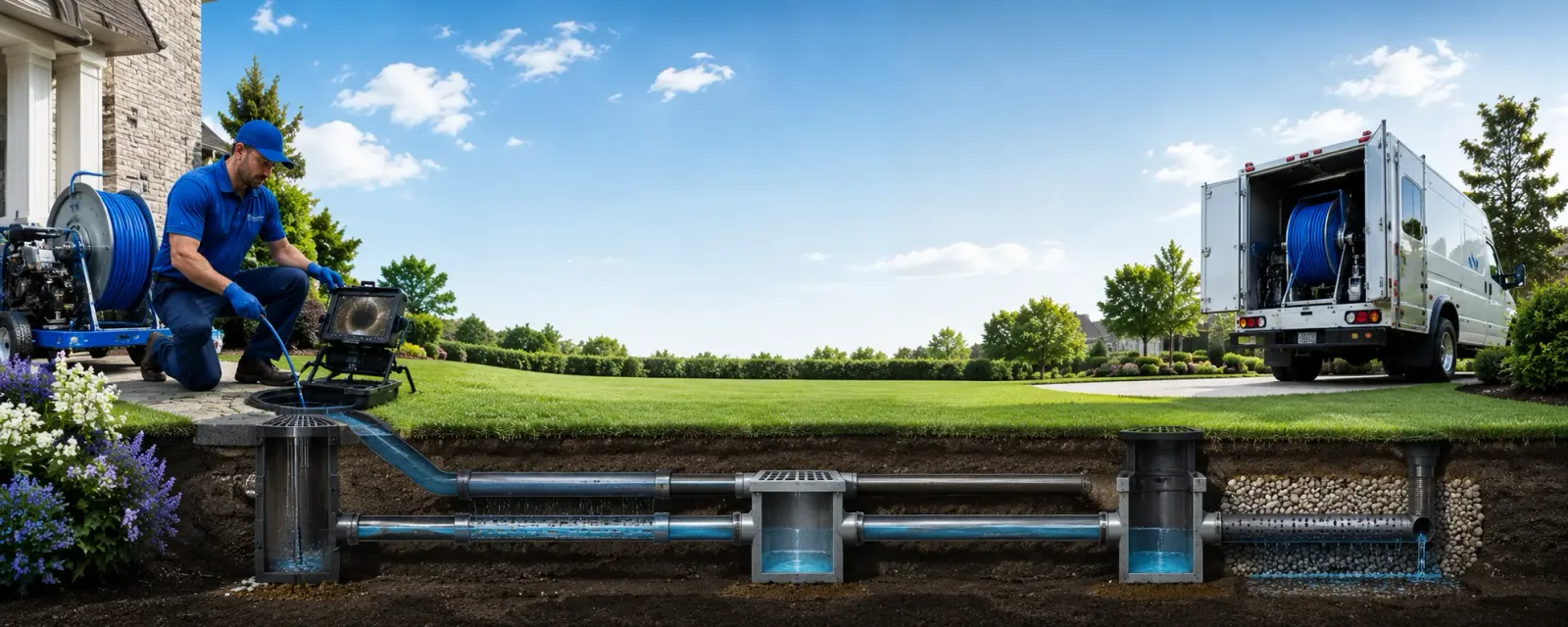 Outdoor drain cleaning information for Mcleod, TX